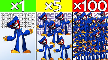 FNF Character Test | A Lot Of Huggy Wuggy | Gameplay vs Playground