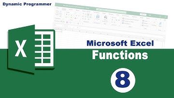 MS Excel Row, Rows and Column Functions ---- Explained Completely in Lec8.