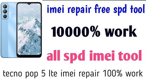 Tecno Pop 5 LTE imei repair with free spd tool || pop 5 lte imei repair with free tool