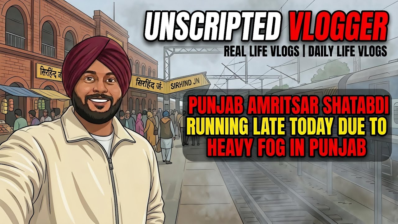 Daily Life Vlogs & Amritsar Shatabadi Running Late Unscripted Vlogger 
