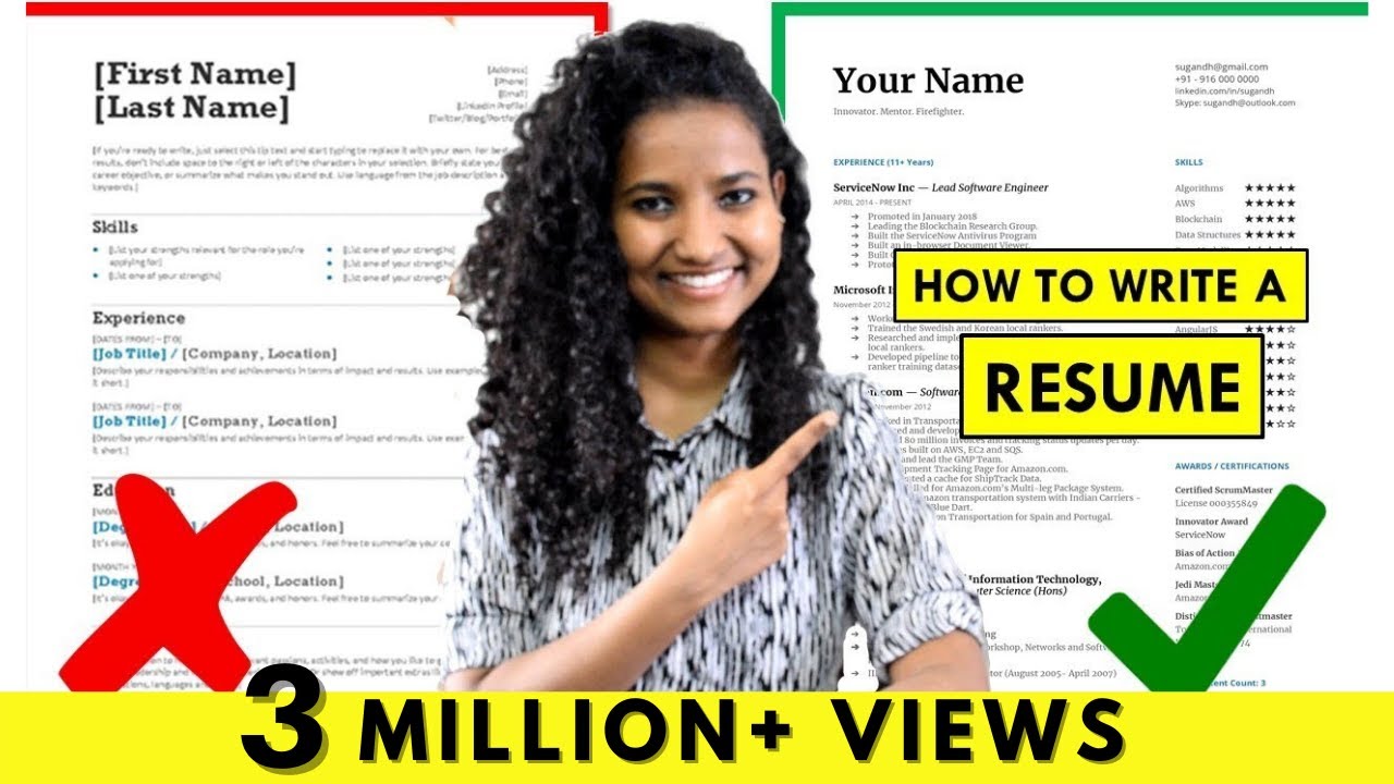 template เรซูเม่  2022 Update  How to Write a Resume | For Freshers \u0026 Experienced People (Step-by-Step Tutorial)