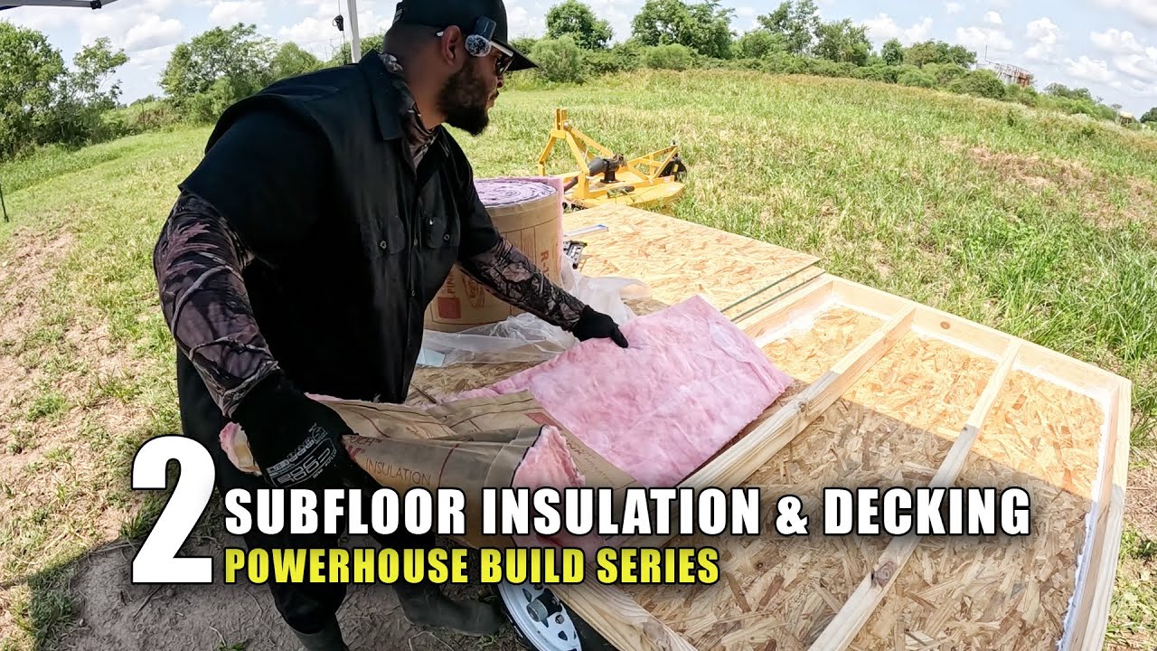 View of Simple and Easy DIY Floor Insulation - Off Grid Powerhouse Build (Part ...