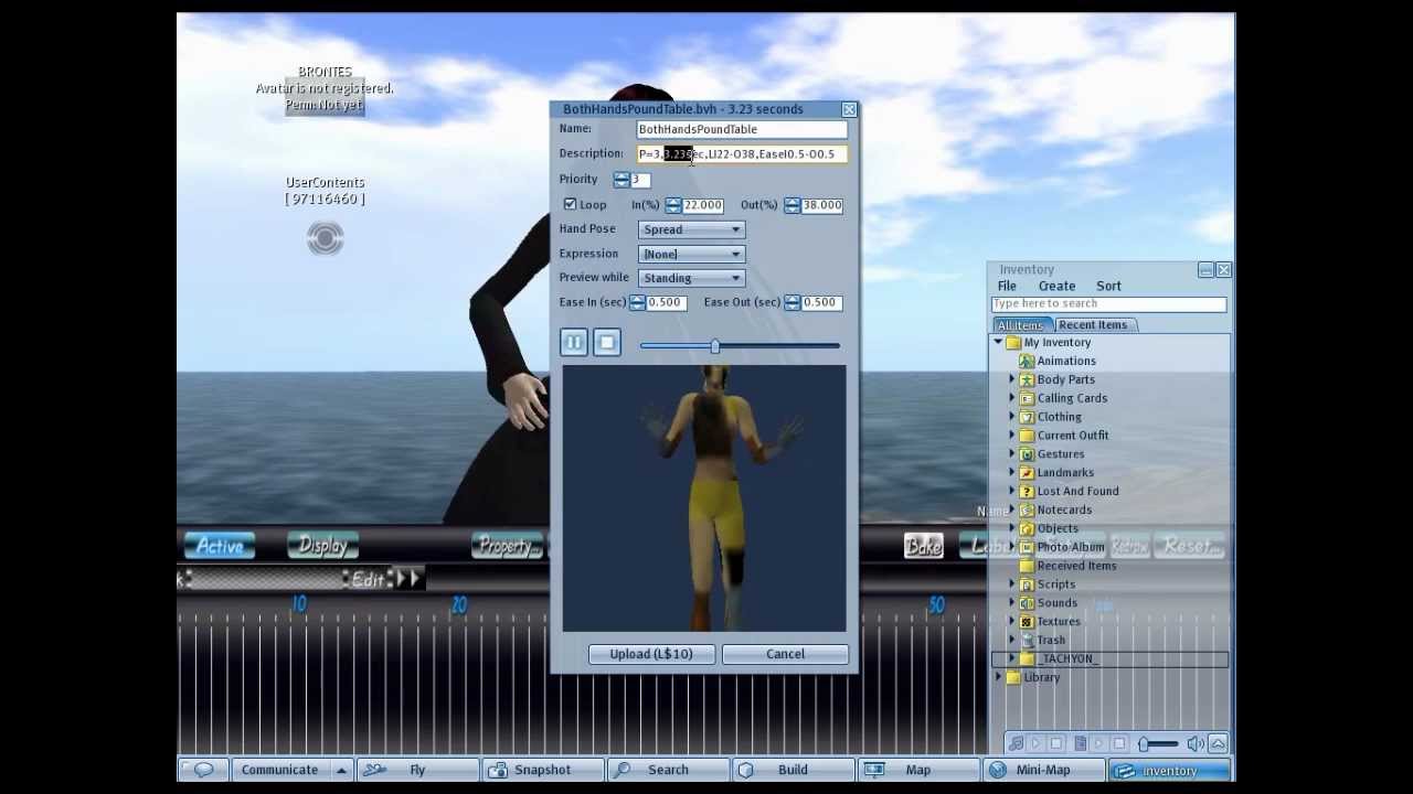 Second Life Timeline Animation Sequence Editor _TACHYON_: How to ...