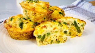 Easy Egg Muffins - Healthy Breakfast Recipe | Vegetable Omelette Muffins Recipe # 61