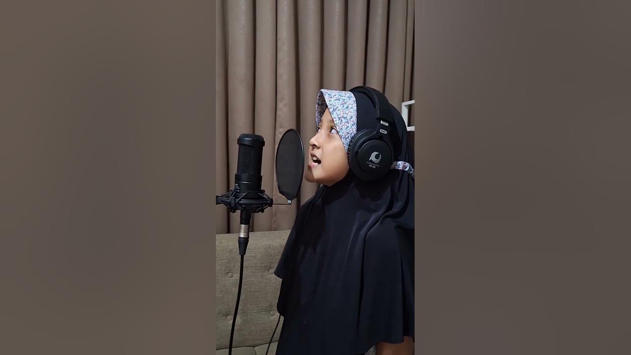 Keseruan Alula Aisy saat take vocal Rindu Muhammadku (cover) #alulaaisy
