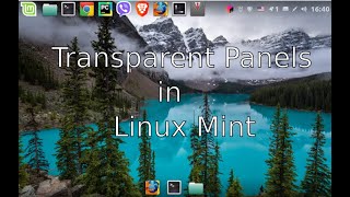 Beautiful Transparent Panel in Linux Mint