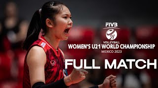 TUN🇹🇳 vs. THA🇹🇭 - Full Match | Women's U21 World Championship | Aguascalientes