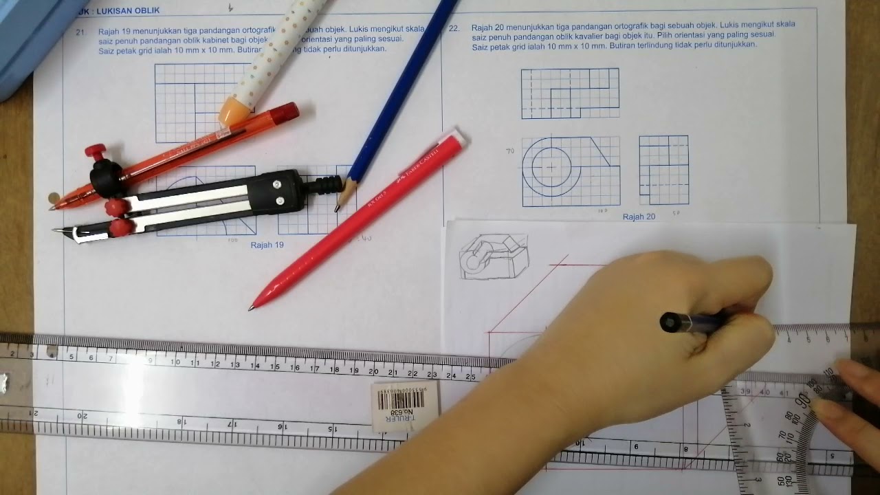 lembaran Praktis GKT T4 ms 102 soalan 22 lukisan oblik