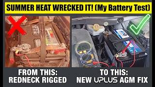 Mail Order car battery AGM by UPLUS cheaper than Walmart NO CORE CHARGE - better results
