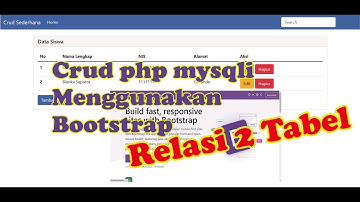 Crud Sederhana Relasi 2 Tabel PHP MYSQLI Template Bootstrap || DR. PRODUCTION