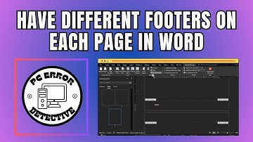 How To Have Different Footers On Each Page In Word - Step-by-Step Guide [2025]