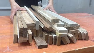Creative Woodworking Project Using Scrap Wood // Coffee Table Masterpiece Created By Young Craftsman