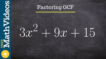 How do you factor the GCF from an expression