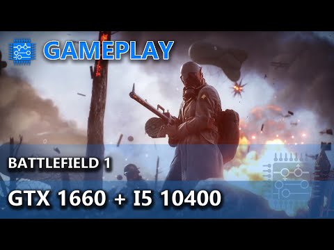 GTX 1660 + i5 10400 - Battlefield 1 em 1080p e 2.5K (ultra vs baixo) em 3 mapas