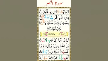 Surah An-Nasr [ سورة النصر ]