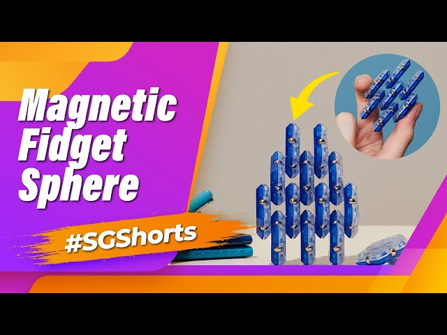 Geode magnetic fidget sphere | Speks Geode - desk toy | #Shorts - Smart Gadgets class=