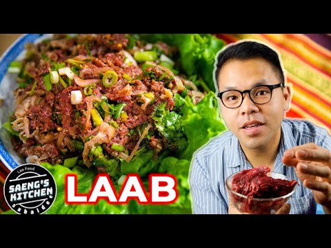 laab-diip---raw-beef-salad-recipe---lao-food-at-saeng’s-kitchen