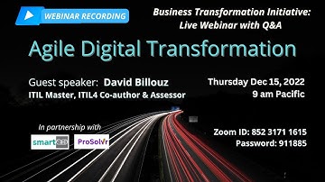 Agile Digital Transformation - Business Transformation Initiative Webinar