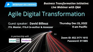 Agile Digital Transformation - Business Transformation Initiative Webinar