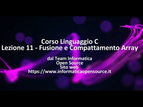 Fusione e Compattamento Array in C