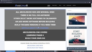 ArcoLinux : 1321 how to build the ArcoLinuxB Xtended iso