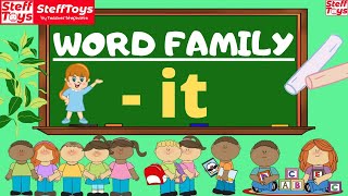 Word Family -It I How To Teach Phonics To Kids Cvc Words