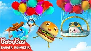 Wah, Kami Bisa Terbang di Langit! | Petualangan Makanan | Kartun Anak | BabyBus Bahasa Indonesia