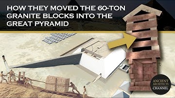 Hoe ze de 60 ton wegende granieten blokken naar de Grote Piramide verplaatsten | Ancient Architects