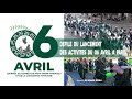 Defile du lancement des activites du 06 avril a  paris