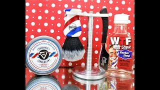 Dark Stag shavette, Third Pass Shaving Barber Shop and Wet The Face Barber Shop aftershave