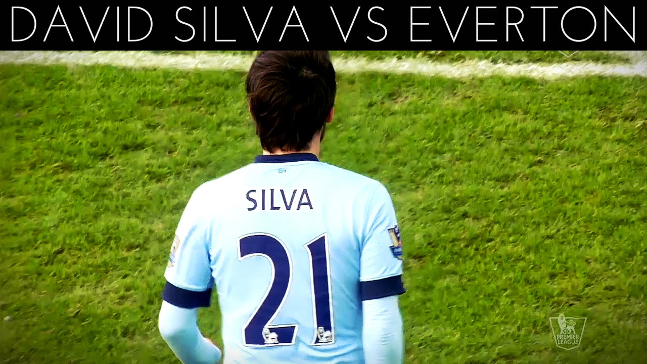 David Silva vs Everton (A) 2014-2015 EPL HD