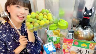 梅シロップ漬けたり白パン焼いたりそら豆のビシソワーズ作って食べる夜☆