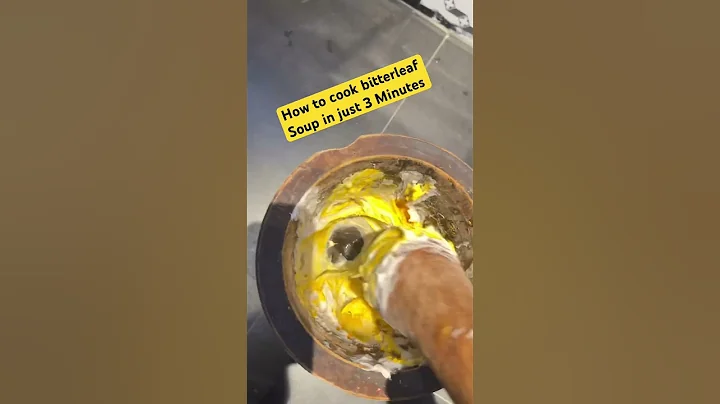 How I made my bitterleaf soup in 3 minutes #cooking #fyp #youtube