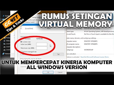 Video: Bagaimana Cara Menambahkan Memori Virtual