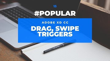 How to use drag trigger in adobe xd #adobexd #xdtutorials