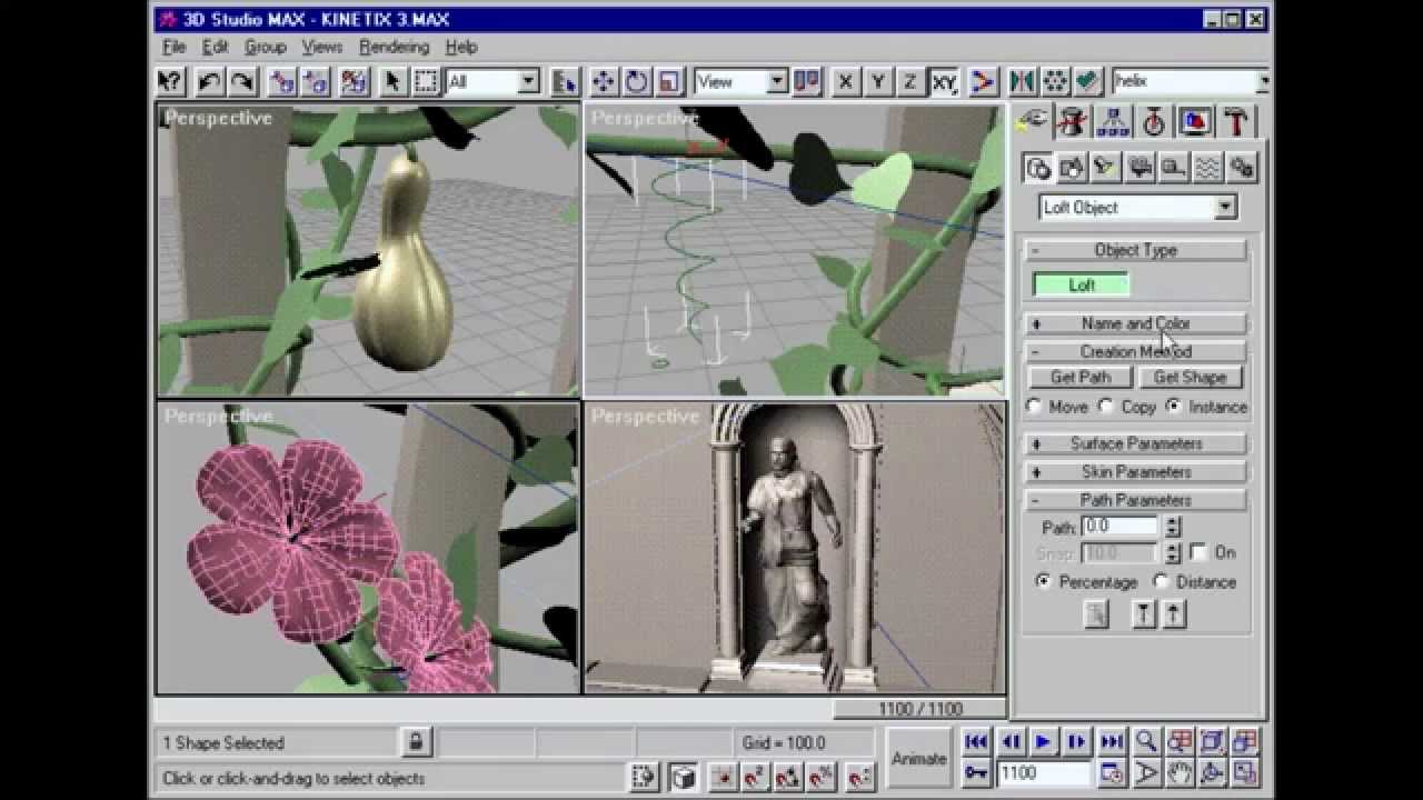 3D STUDIO MAX KINETIX DEMO 1996