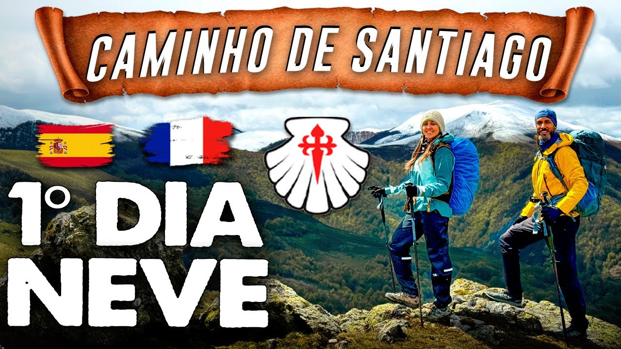 EP.01 - CAMINHO DE SANTIAGO DE COMPOSTELA A PÉ (FRANCÊS), PIRINEUS COM NEVE, AVENTURA E SUPERAÇÃO.