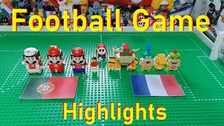 LEGO® Super Mario  Portugal vs France European Football Championship Highlights !