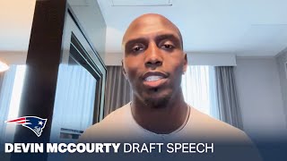 Devin McCourty Speech to Drake Maye | Patriots 2024 First Round NFL Draft Pick