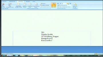 Sr.Sec, Data Entry Operations-Mail Merge