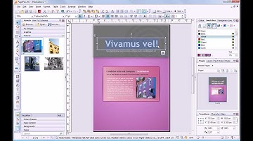 PagePlus X6 MiniVid - Editing a Template