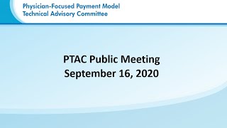 PTAC Public Meeting | Telehealth Panel: Subject Matter Experts | September 16, 2020 | Part 2 of 2