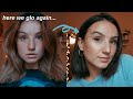 dying my hair BLACK* at home | hair transformation