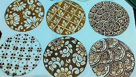 Tutorial-6 filler elements for intricate mehndi design|Learn Grid/Netting patterns #video #viral 