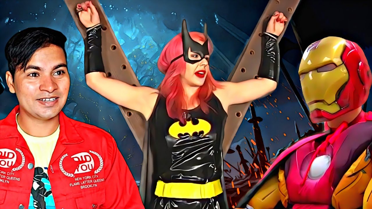 Batgirl VS Iron Man - Superheroine VS Superhero - Rocky Jackson 007