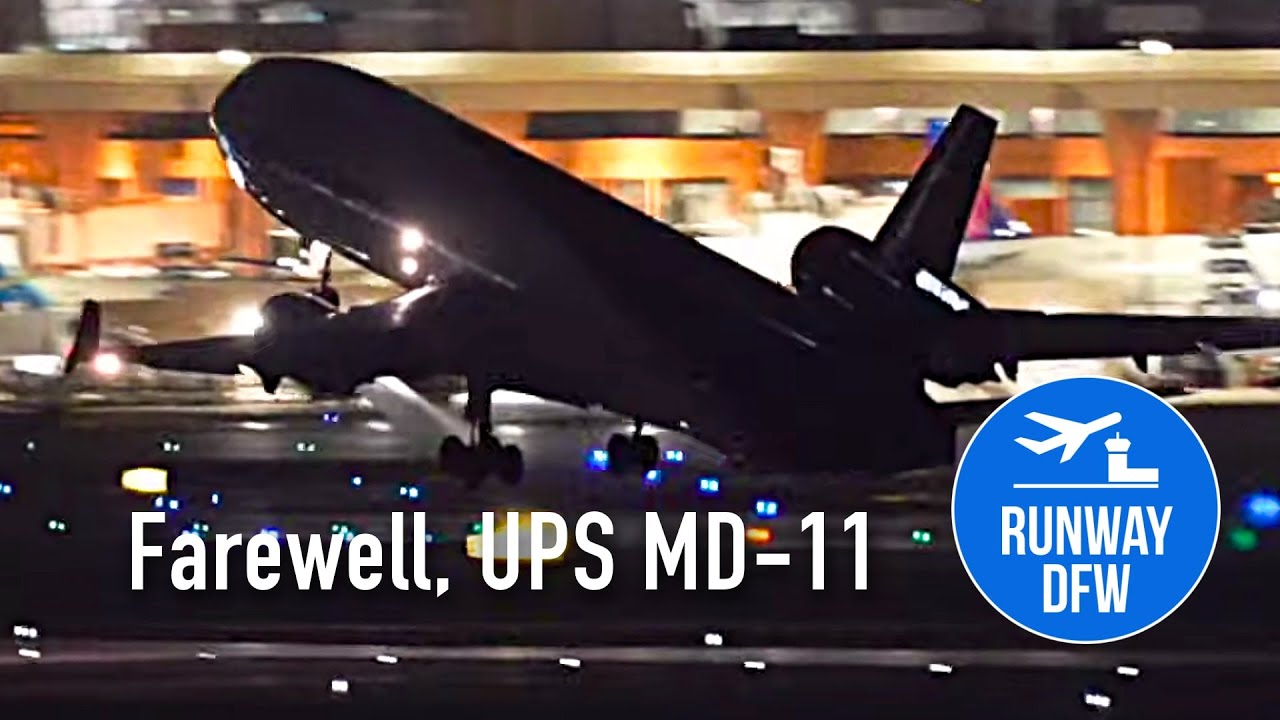 Runway DFW's final UPS MD-11 takeoff: Oct. 31, 2025