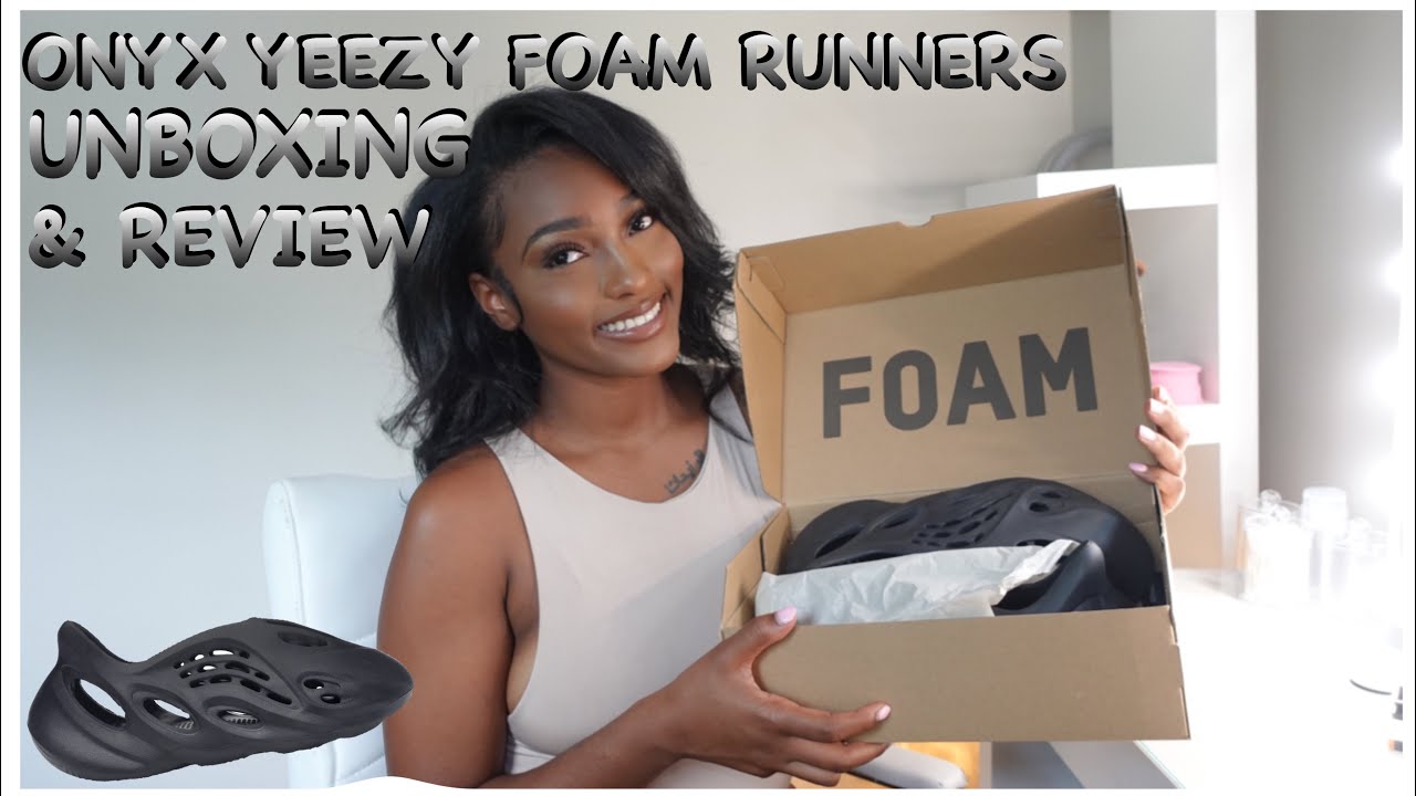 UNBOXING/REVIEW NEW YEEZY ONYX FOAM RUNNER - YouTube