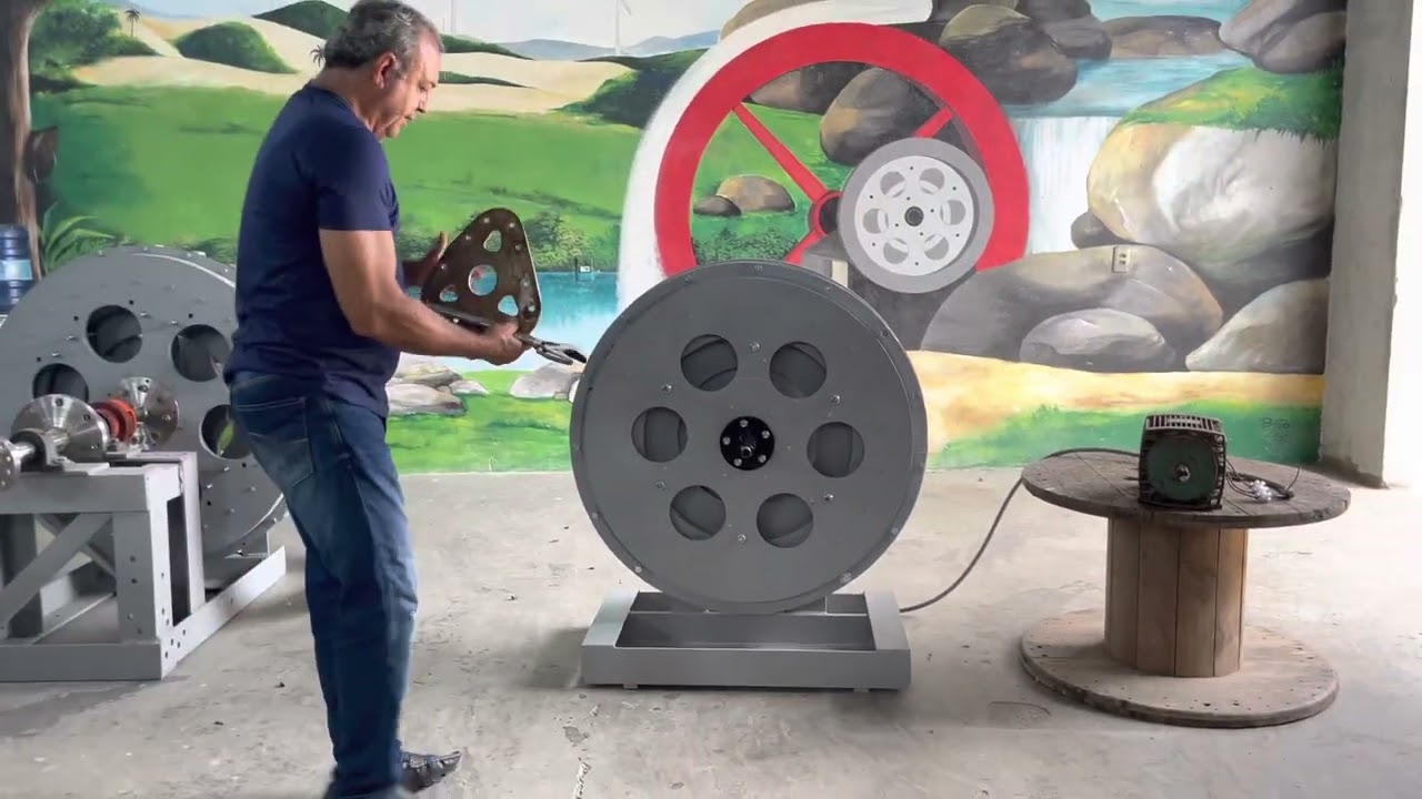 TESTE PRATICO! GERADOR ELETRICO DE IMÃS 40KW DE POTENCIA, ROBUSTES E EFICIENCIA ENERGETICA.