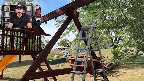 Trying out the LEVELEVE Ladder, A Frame 5 Step Ladder, 17FT Extension