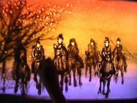 劉亦菲[2013.12.13]四大名捕主題曲-點石沙畫(沙畫板)